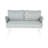 Mariano Steel Loveseat And Table-830765808