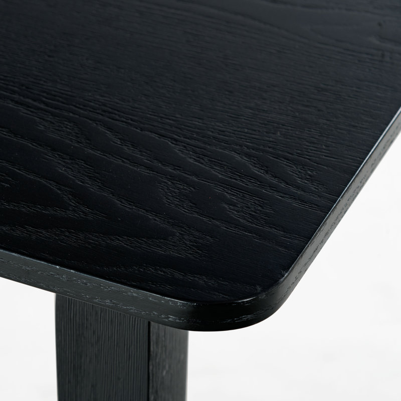 Christien 48" Wood Dining Table, Black