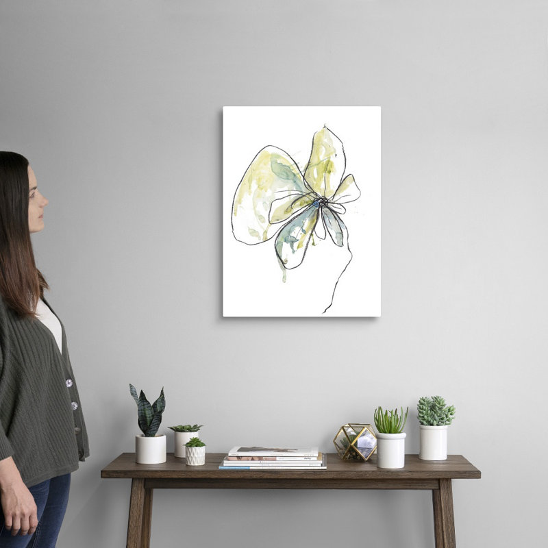 Reproduction d’art sur toile, "citron modern Botanical" par Jan Weiss, H 24 po x l 18 po x 1,25 po, Toile tendue