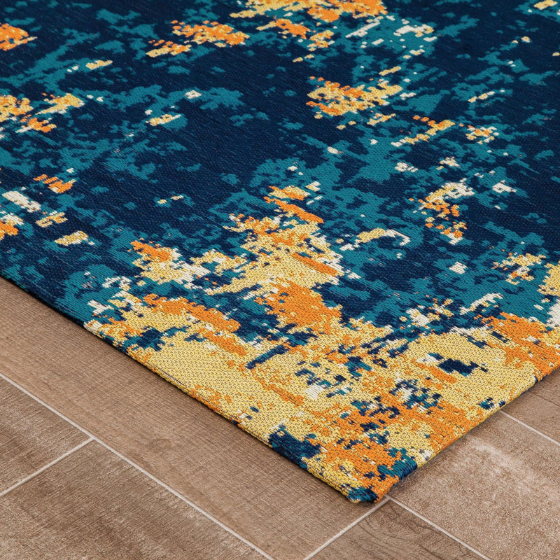 Tapis de chaise de bureau en jacquard de polyester Anji Mountain Rug’d, H 0,25 po x l 54 po x P 40 po