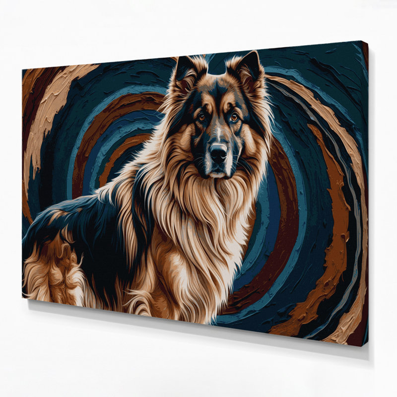 «Dogs Central Asian Shepherd Dog», art mural sur toile grise