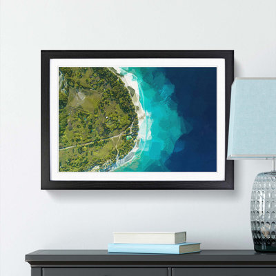 Saafu Point Rd in the Maldives in Abstract - Picture Frame Graphic Art Print