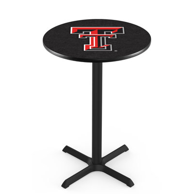 NCAA Round Metal Base Dining Table