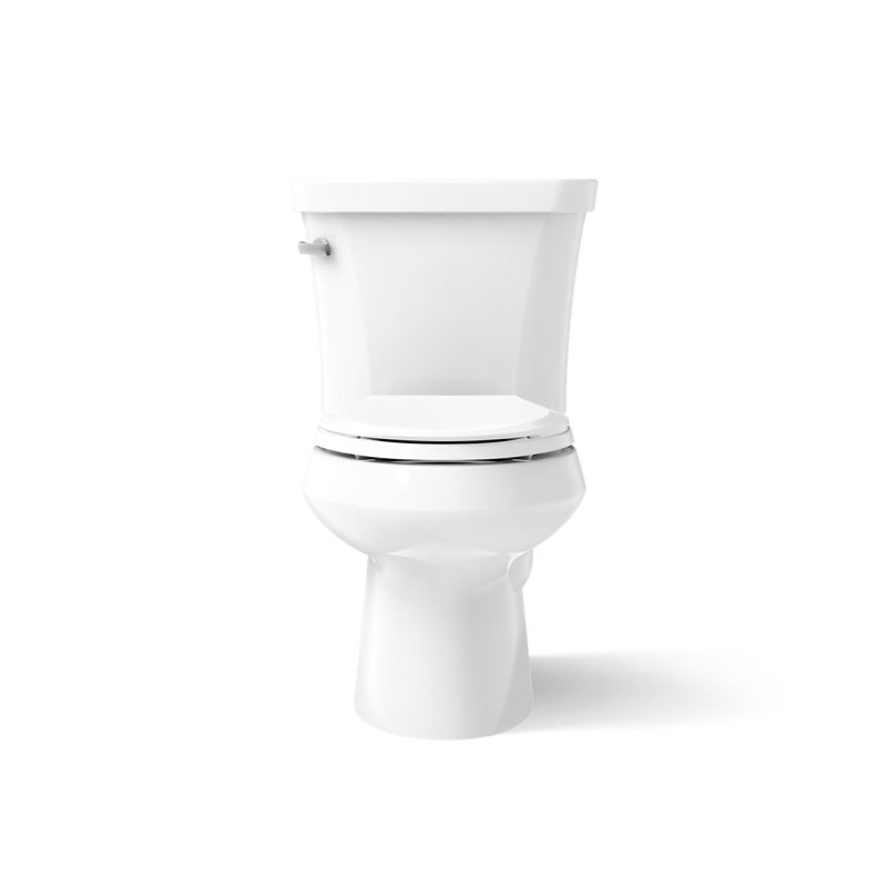 Wellworth® 1.28 GPF Elongated Two-Piece Toilet (Seat Not Included), Left-Hand, White