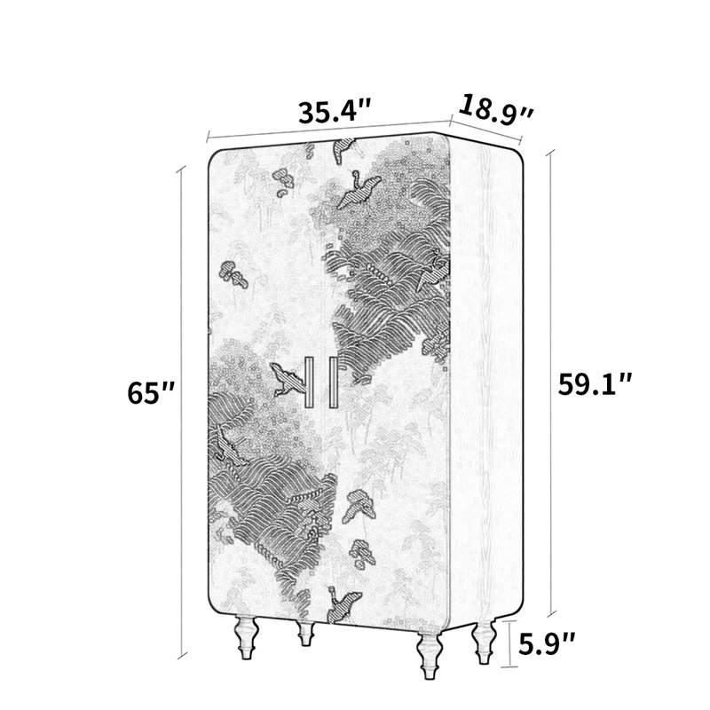 Armoire à portes françaises
