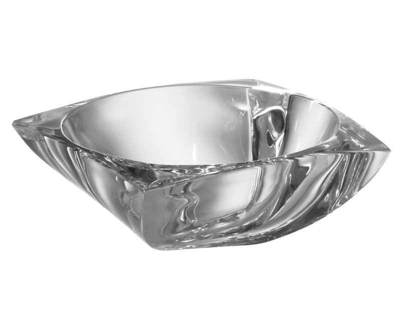 Majestic Crystal Crystalline Crystal Serving Bowl, 3.4" H x 8.9" W