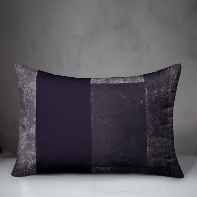  Coussin intérieur / extérieur géométrique, Bleu marine