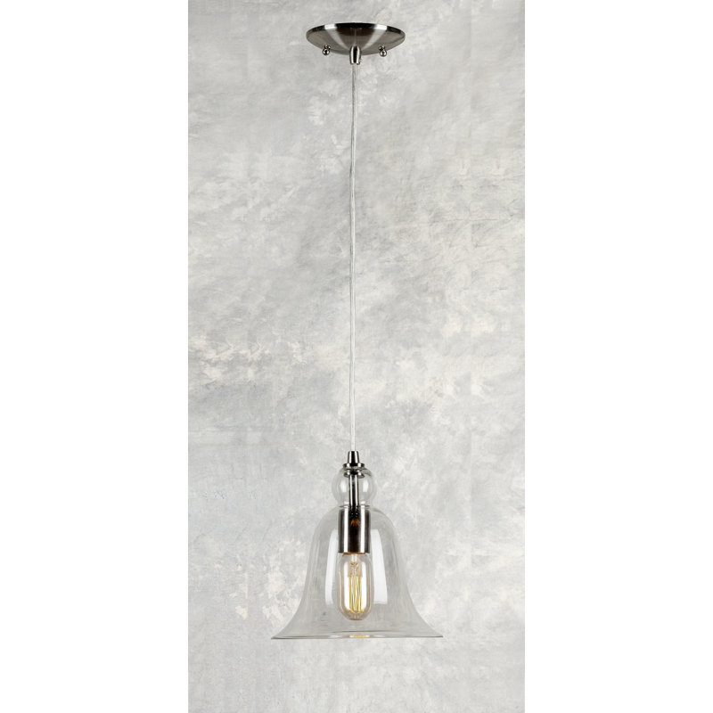 Aalaya 1 - Light Brushed Nickel Single Pendant