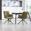 360° Swivel Dining Chairs Set Of 2, Modern Upholstered Armchairs With Ergonomic Back Support, Sturdy Metal Legs For Kitchen & Dining Room-826290001