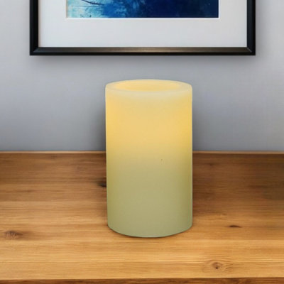 4" Ivory Flameless Pillar Candle
