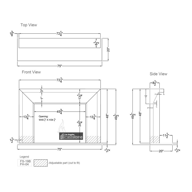 Phoenix Fireplace Surround, Beige 4