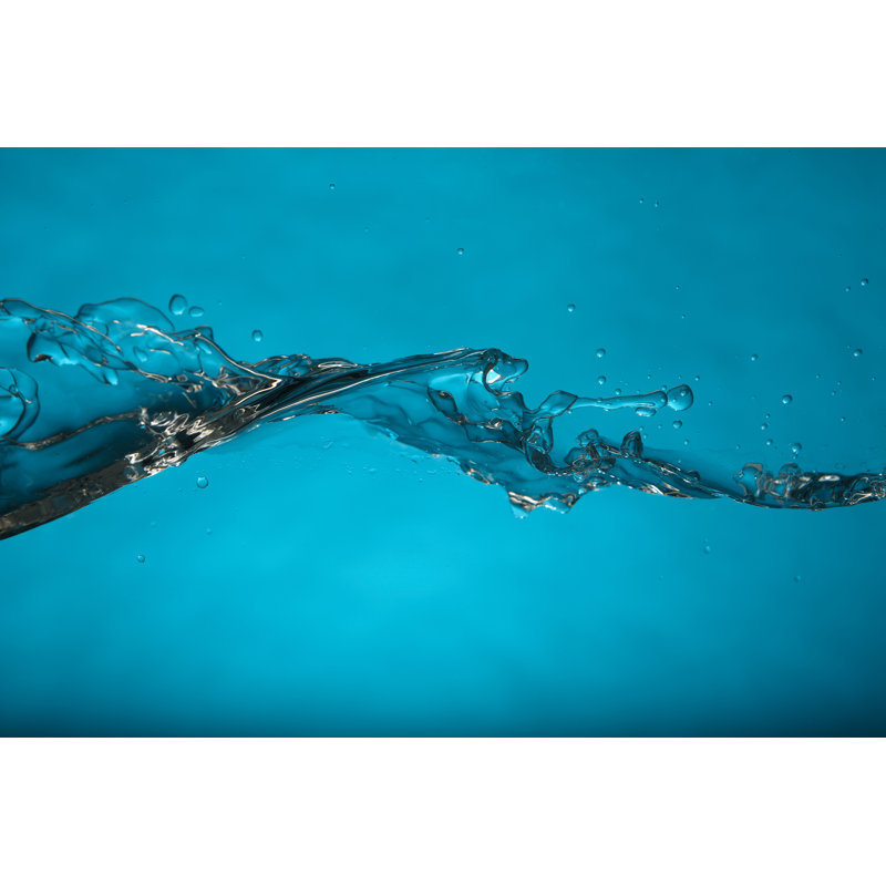 Teal water splash, 30cm H x 46cm W