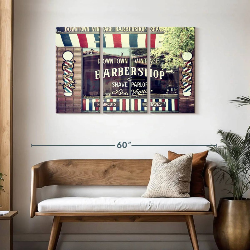 Salon de coiffure Lilie American West Vegas, H 28 po x l 45 po