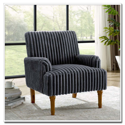 Modern Accent Corduroy Chair