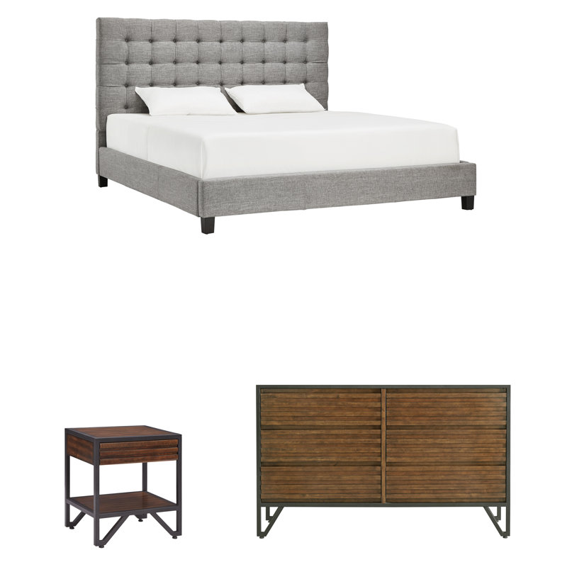 Lund Solid Wood Piece Bedroom Set