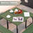 Biaca 8 - Person Patio Dining Set Umbrella Hole Included Square Table-1734205028