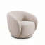 Fauteuil demi-tonneau rembourré Boucle-1709030876