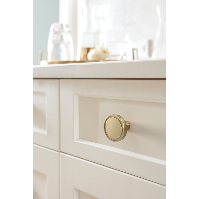 Bouton d'armoire champagne Destine, Champagne doré