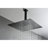Luxury 16" Matte Black Bathroom Shower Head - Natural Rainfall , Self-Cleaning Nozzle, Complies With American Standard Pipe Connections And All Arms , Compatible-121077179