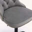 Tabouret de bar pivotant en velours à hauteur réglable et base de 17,7 po, ensemble de 2-870476438