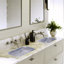 Nantucket Sinks Italian Fireclay Undermount  Vanity Sink RC2035SS 'Siracusa' with Distressed Hand-Painted Finish