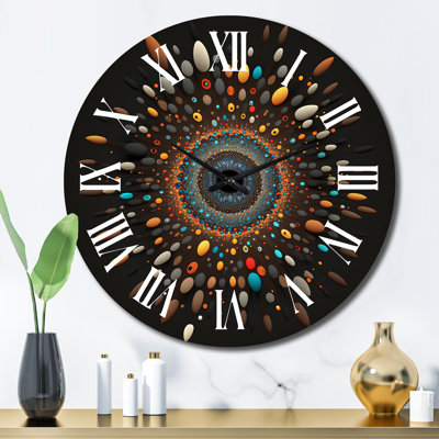 Horloge murale en métal Sighild