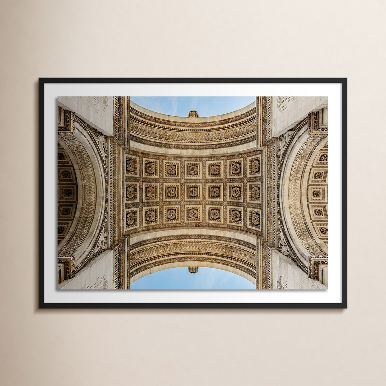 Arc De Triumphe by Guy Sargent, 30" H x 40" W x 2.5" D, Black