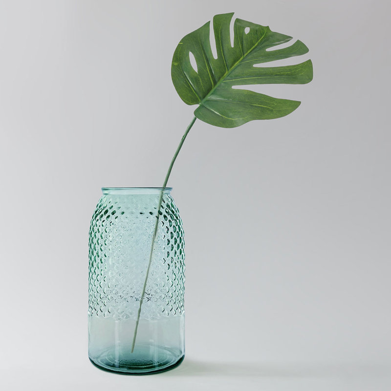 Vase de table en verre recyclé Friedell