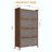 57'' Tall Metal Storage Cabinet with 4 Flip Doors, Freestanding Steel Cabinet with Ample Storage, Multi-Purpose Organizer for Bedroom, Office, Living Room