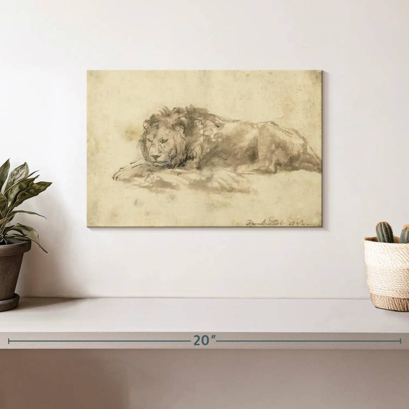 Brampt Reclining Lion, 8" H x 12" W