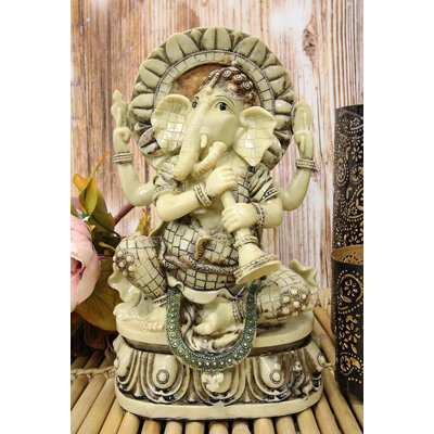 Figurine Nritya Vinayaka Ganesha jouant au Shehnai