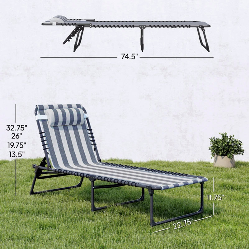 Chaise longue d'extérieur, chaise longue de plage