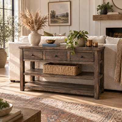 Console en bois massif Yoji