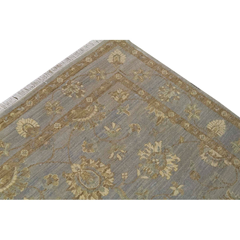 Wool Oriental Area Rug in Blue