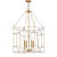 Lustre carré lanterne 4 lumières Ettinger