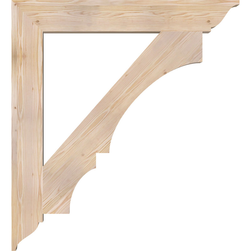 Support traditionnel lisse l 5 5 po x P 40 po x H 44 po, sapin Douglas, Sapin de Douglas lisse