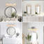 Luminaire de meuble-lavabo moderne, abat-jour en verre cristal, à intensité variable-455725826-455725827