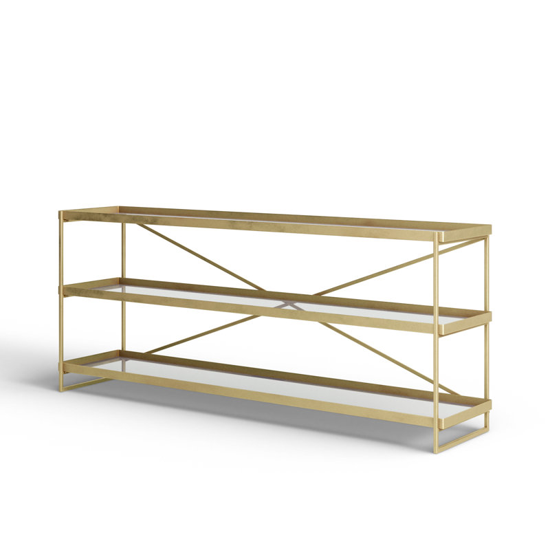 Lupita 16'' Console Table, Gold, 72 x 16 x 30