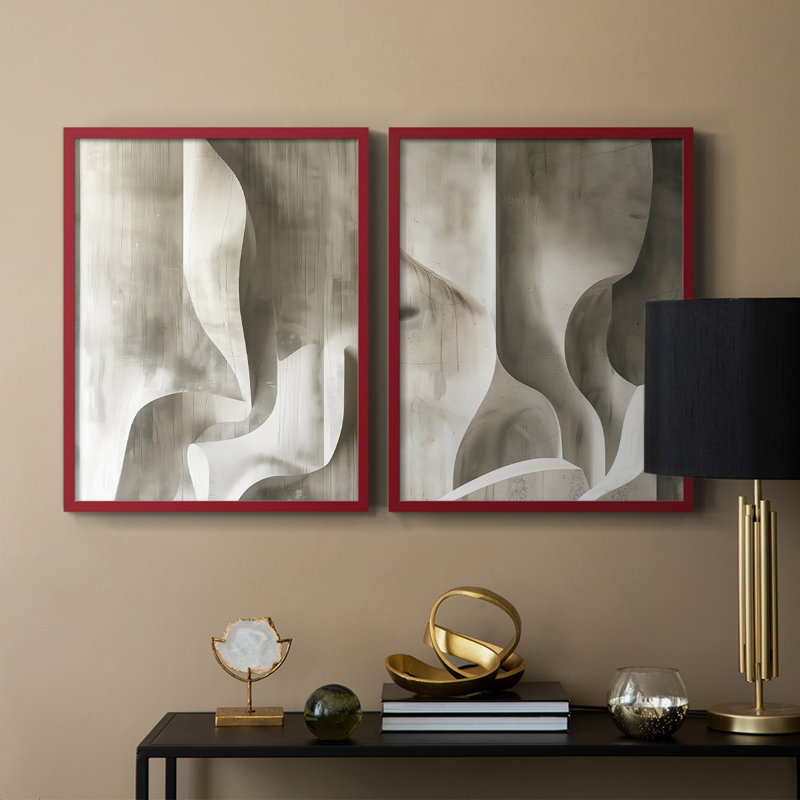 Série ABSTRACT CDLxx - reproduction encadrée de qualité supérieure - prête à être accrochée - aucun clou requis - aucun clou requis