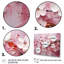 Cerisier blanc et rose Bloom II - ensemble d'art mural multicolore cerise