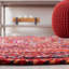 Tapis géométrique en coton tissé à la main Heil-1206505002