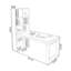 Bureau rectangulaire en bois massif noyer clair-1764011398