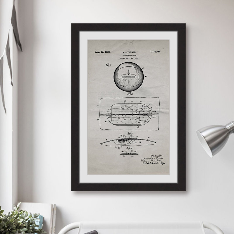 « basket 1925 old paper » par steve king, reproduction d’art encadrée, H 24 po x l 16 po x P 1,5 po