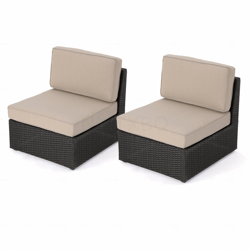 Chaise de patio sans accoudoirs, Beige