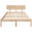 Vidaxl Bed Frame With Headboard Solid Pine Wood-113970906-113970907