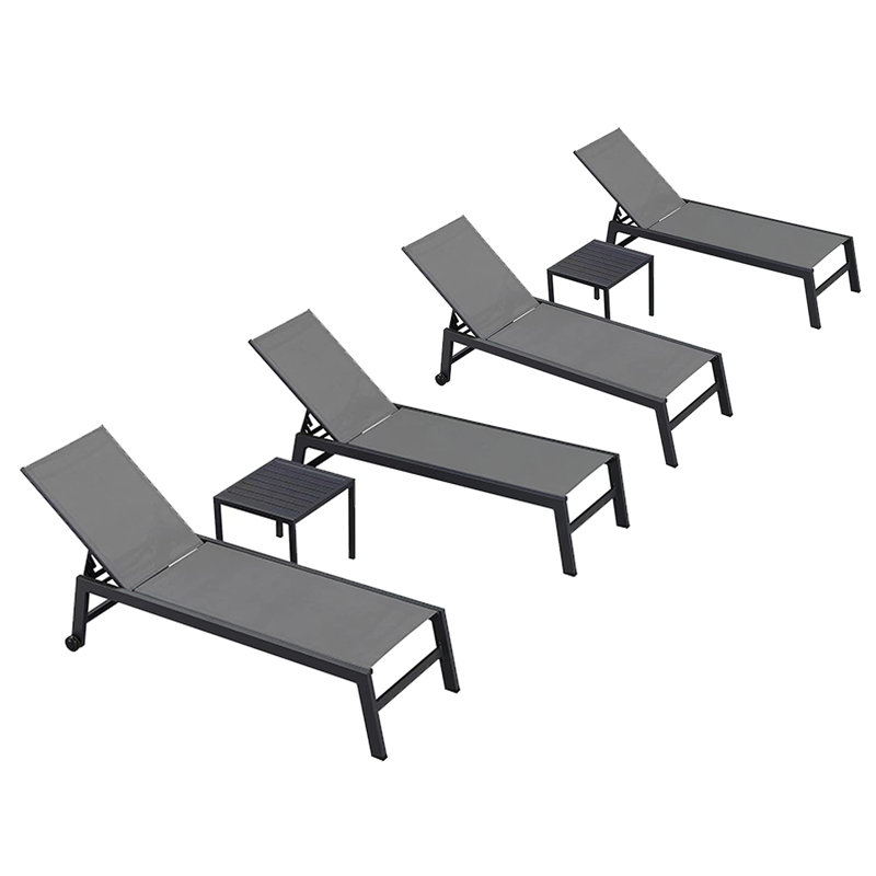 Chaise longue inclinable 66,15 po Latitude Run, Gris