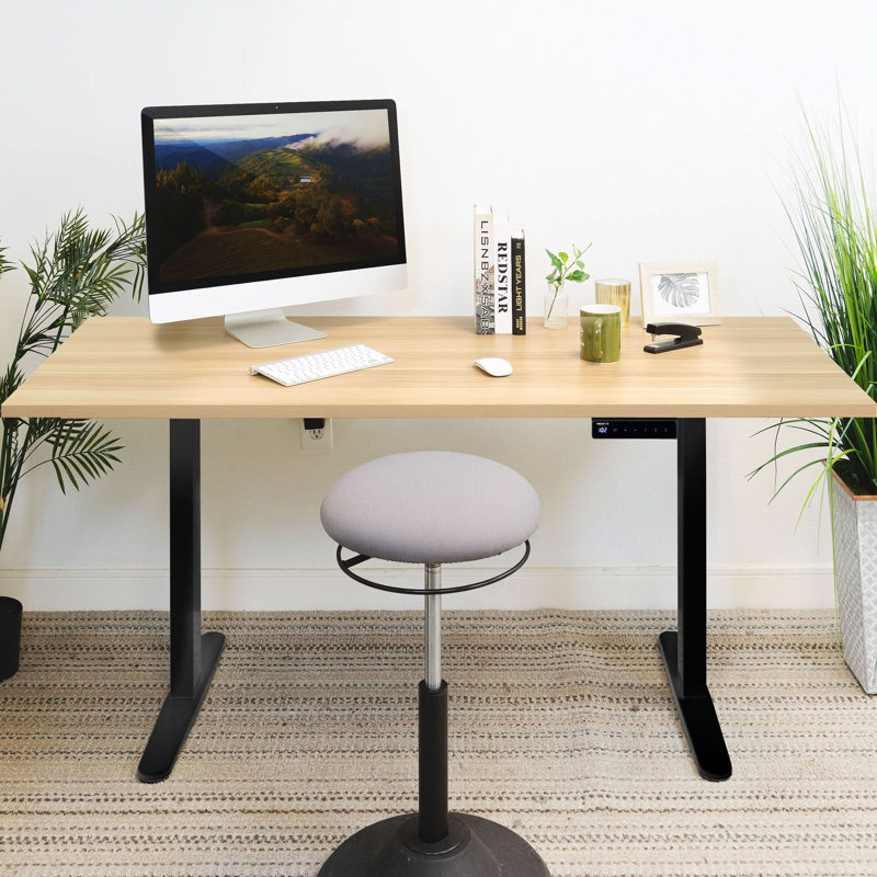55" Tabletop For Sit-Stand Desk, Maple