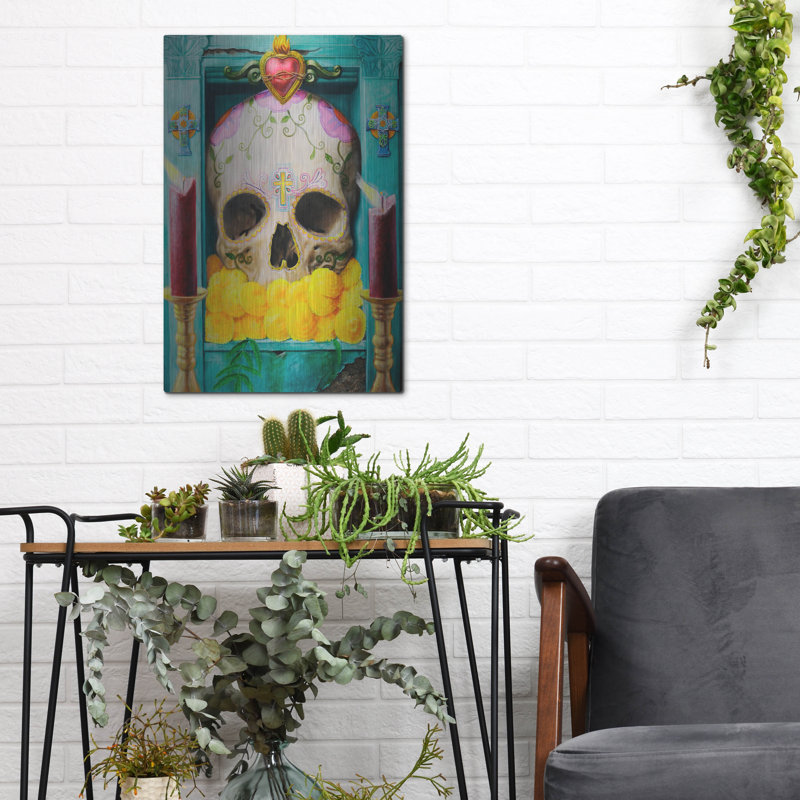 " Calavera " by Robert Valadez, 16" H x 12" W