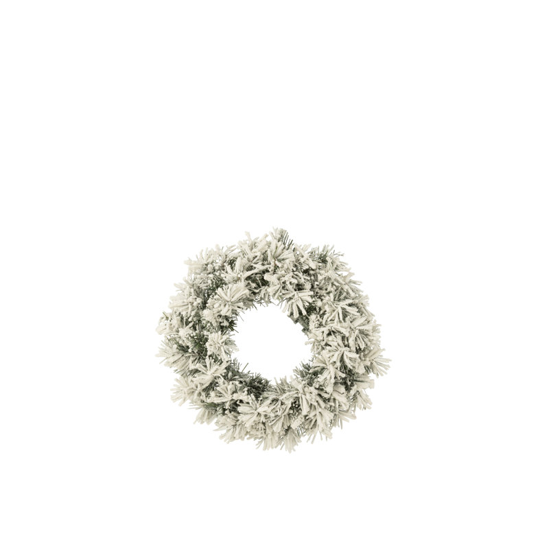 Piper Faux Lighted Wreath, 44cm H x 44cm W x 16cm D
