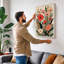 Gathered Poppies Botanical 1 Piece Wrapped Canvas Wall Art-2112857242-2112857246
